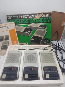 Untestested REALISTIC RADIO SHACK SELECTaCOM 2 CHANNEL WIRELESS INTERCOM 43-226 - Picture 1 of 10