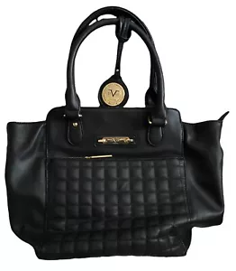 Versace 19v69 abbigliamento sportivo srl milano italia black embossed checkered - Picture 1 of 11