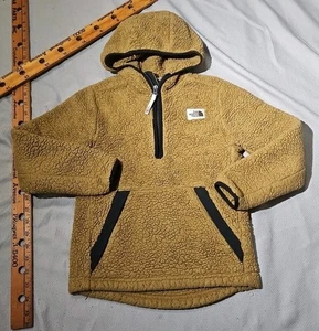 The North Face Hoodie Jungen Small Beige Campshire Pullover Fleece Outdoor Logo - Bild 1 von 12
