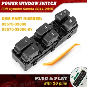 For 2011-2015 Hyundai Sonata Front Left Driver Side Master Power Window Switch - Foto 1 di 19