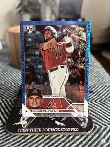 2023 Topps Update Series Gabriel Moreno RC Blue Sparkle /999 US161 Diamondbacks - Bild 1 von 2