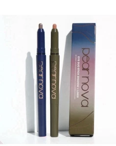 PEAR NOVA EYE DUO STICK SHADOW + LINER AZURITE & UNAKITE Set Of 2 - Picture 1 of 2
