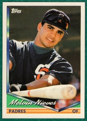 Melvin Nieves - 1994 Topps #307 - San Diego Padres Baseball Card - Image 1 of 2