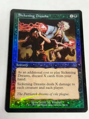 Sickening Dreams 2002 Torment FOIL Black Uncommon Sorcery MTG LP/NM - Image 1 of 3