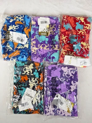 Set of 5 Disney Aladdin Tall Curvy 2 LuLaRoe Leggings in Blue Abu Razoul Saluk - Image 1 of 4
