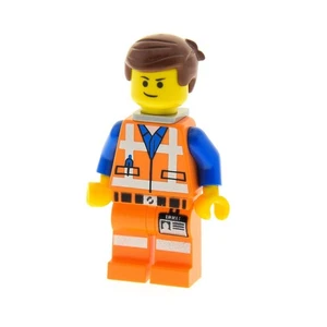 1x Lego Minifigure The Lego Movie Emmet Double Face Brick Holder 15443 tlm087 - Picture 1 of 1