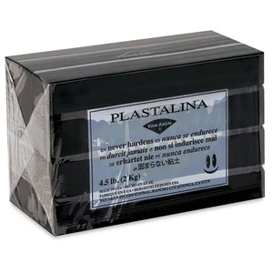 Van Aken Plastalina Non-Hardening Modeling Clay 4.5 Lb. Sculpture Black - Picture 1 of 1