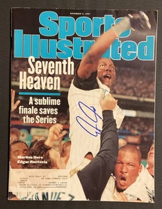 Edgar Renteria Signed Nov 3 1997 Baseball SI Sports Illustrated Magazine Marlins - Picture 1 of 6