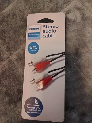 New 6 Ft Phillips Audio/Video Stereo Audio Cable - Image 1 of 4