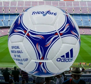 Tricolore Football Fifa World Cup France 1998 Official Match Soccer Ball Size 5 - Picture 1 of 8