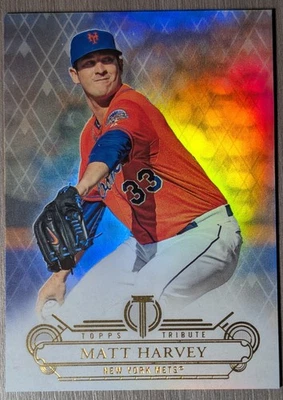 2014 Topps Tribute - Matt Harvey #38 Mets Hero - Image 1 of 2