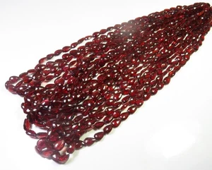 AAA + Mosambik Afrikanischer Granat Facettierte Birne Edelsteine Perlen 7-10 mm 8 Zoll Strang LC-1892 - Bild 1 von 12