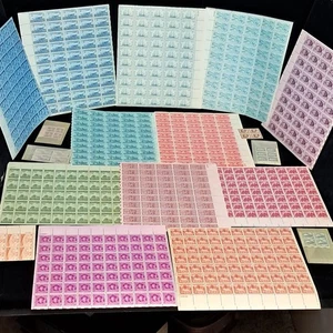 Briefmarken Lot 24 VOLLE BLÄTTER Nachlass Verkauf Fund ungesucht Vintage US Briefmarken #7 - Bild 1 von 24