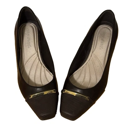 NOVO Salto East Street Feminino 2", Tamanho 8W, Marrom, Acolchoado, Sola TRP, Excelente Condição - Imagem 1 de 4