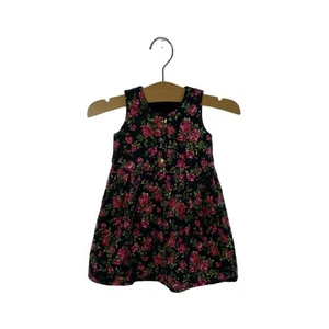 DOLCE&GABBANA Kleid schwarz geblümt Baumwolle Größe 80 cm gebraucht - Bild 1 von 5