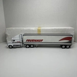 Tonkin Diecast Semi Truck W/ Trailer Fruehauf 1:53 Model White Volvo - Picture 1 of 24
