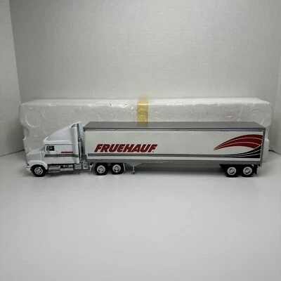 Tonkin Diecast Semi Truck W/ Trailer Fruehauf 1:53 Model White Volvo - Image 1 of 4