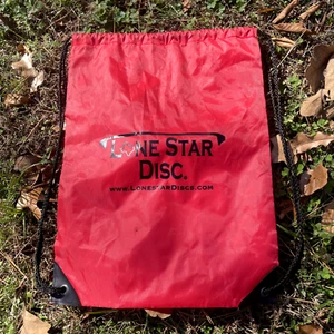Lone Star Disc Kordelzugtasche PDGA Rucksack LSD rot schwarz Gepäck Reise Golf - Bild 1 von 4