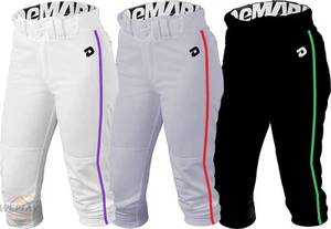 DeMarini Deluxe Adult Womens Fastpitch Softball Pants w/ Custom Piping WTC7605CP - Picture 1 of 2