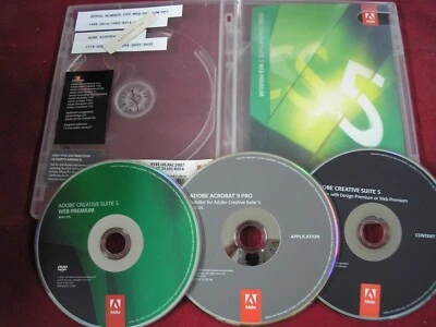Adobe Creative Suite CS5 WEB Premium for MAC Full Retail DVDs w/Serial - Image 1 of 4