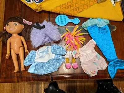 Dora the Explorer DOLL Clothes Shoes Accessories Mattel MIXED LOT - - image 1 of 4