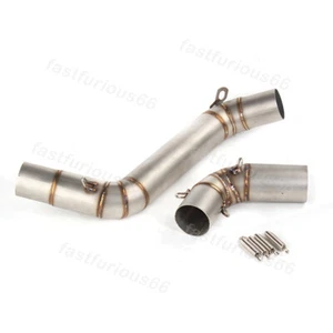 Slip On Exhaust Muffler Mid Link Pipe 51MM Modified For Duke 390 200 2012-2016 - Picture 1 of 7