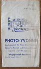 Stara torba fotograficzna, Photo Yvonne, Wuppertal-Barmen, 1958, Fr.Engels Allee 411
