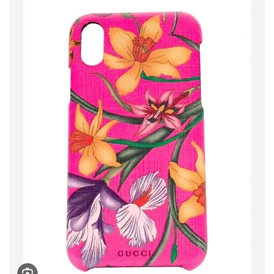 Funda Gucci NUEVA SIN CAJA Auténtica iPhone X/Xs, Rosa Flora Foto 1 de 4