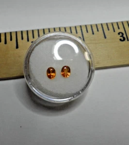 2 erdgeschliffene goldene Saphir oval 5x4mm 1,10ct lose Edelsteine S5293 - Bild 1 von 4
