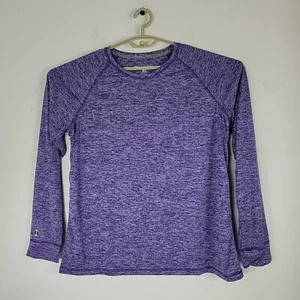 HOLLOWAY Womens XL Long Sleeve Polyester Shirt Heather Purple New Without Tags - Picture 1 of 5