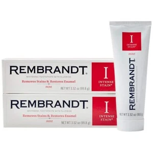 Rembrandt Intense Stain Whitening Toothpaste, Mint Flavor, 3.52-Ounce (2 Pack) - Picture 1 of 1