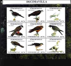 FAAV178, 9 VALORES, AVES RAPACES - Imagen 1 de 1