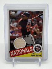 Juan Soto 2020 Topps '85 Topps Relics Game Used Memorabilia Card SP #85R-JS 