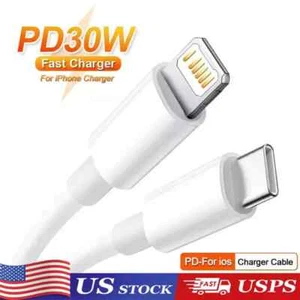 Original Carga Rapida USB Tipo C Cable De Cargador Para iPhone 14 13 12 Pro Max - Picture 1 of 7
