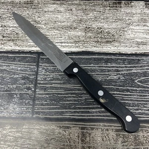 Chicago Cutlery Paring Knife 3.5" Blade 5H15D Black Handle 3 Rivets - Picture 1 of 9