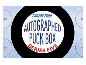 NEW YORK ISLANDERS FrozenPond Autograph Hockey Pucks S5 FULLCASE Live Break 1box