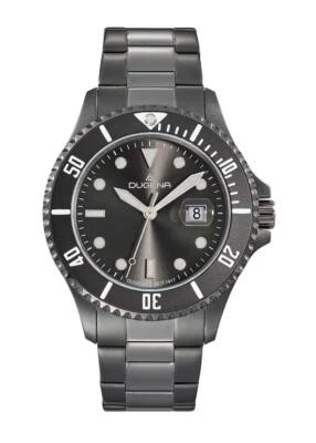 Dugena Diver Herrentaucheruhr XL Ø44mm 4461073 Anthrazit 300m - Bild 1 von 2