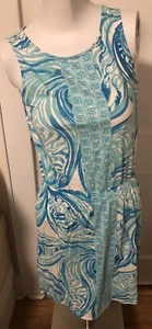 Lilly Pulitzer Women’s XS Extra Small Blue White Spring Summer Dress Pre-Owned - Picture 1 of 6