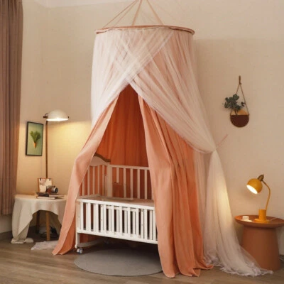 Black-Out Fairy Suspendu Moustiquaire Dentelle Rideau Lit Dôme Baldaquin Chambre - Photo 1/4