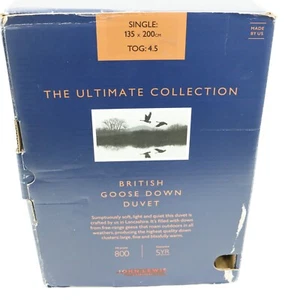 John Lewis The Ultimate Collection British Goose Down Duvet 4.5 Tog Single - Picture 1 of 6