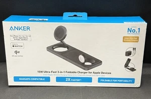 Anker QI 2.0 15W 3-in-1 Wireless Charging Station - Picture 1 of 3