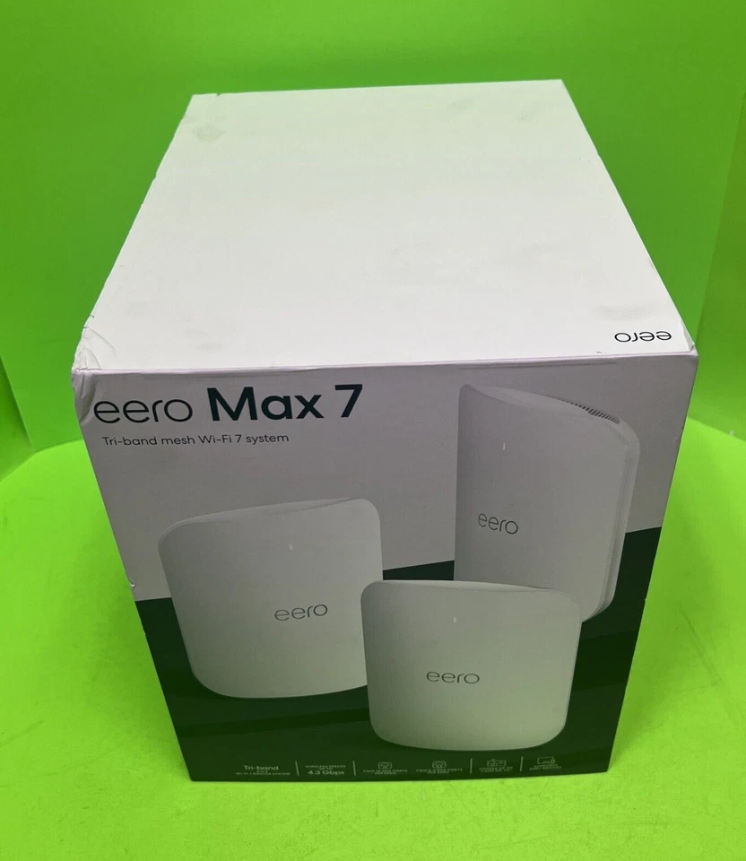 eero Max 7 4.3 Gbps 2-Ports Hotspot Modem 9.4 Gbps Wireless Router - V010311