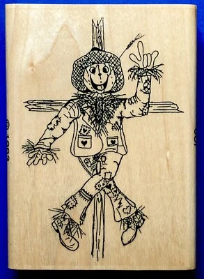 ВИНТАЖНОЕ ЧУЧЕЛО 1993 Жабий зал Хэллоуин Волшебник Оз урожаи Ферма День благодарения TM - Изображение 1 из 2