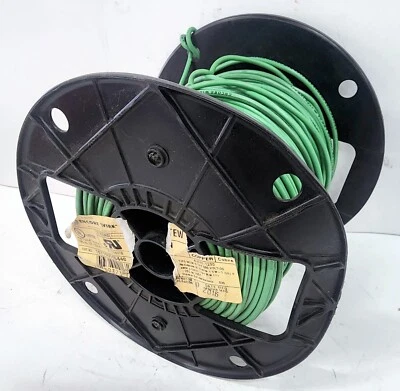 ENCORE 18-AWG CABLE DE CONEXIÓN VERDE 240 FT 600V RESISTENTE AL ACEITE Foto 1 de 4