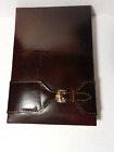 Ordinateur portable vintage en cuir de concessionnaire Rolex avec papier note 71.06.04