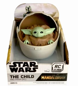 💥Star Wars The Mandalorian Remote Control The Child & Pram Crib Car 27 MHz A7 - Picture 1 of 12