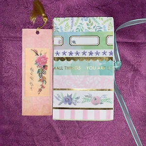 Artisan made Pastel Junk Journal with Bookmark - Picture 1 of 12