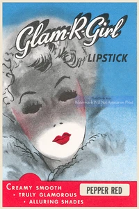 Glam R Girl Lipstick Advertising Poster, Wall Art Posters ,Girls Room, Make Up - Picture 1 of 13