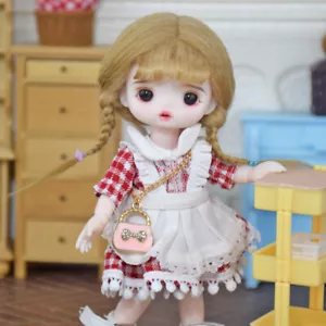 6 inch Height Mini Girl Doll Cute Toy Kids Children Birthday Xmas Gift Full Set - Picture 1 of 13