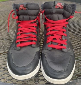 Nike Air Jordan 1 Herren Retro Hoch OG Schwarz Fitnessstudio Rot Schuhe 555088-060 Größe 11,5 - Bild 1 von 6